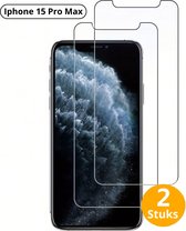 Livano Telefoon Glasplaatje - Beschermglas - Glaasje - Screen Protector - Screenprotector - Extra Sterk - Shockproof - Premium Protection - Geschikt Voor Iphone 15 Pro Max