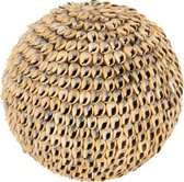 J-Line decoratie Bol Schelpen Noa - steen - bruin - large