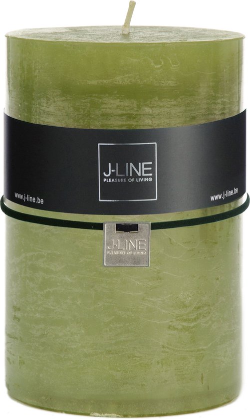 J-Line cilinderkaars - groen - XL - 120U - 6 stuks