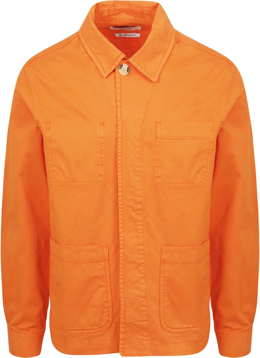 King Essentials The Benjamin Overshirt Oranje - Maat XL - Heren