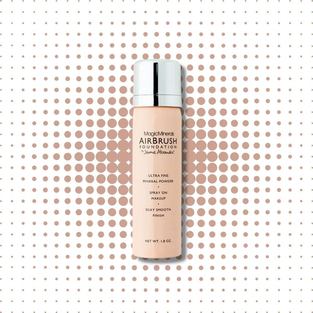 Magic Minerals AirBrush Foundation by Jerome Alexander – Light/Medium – Foundation Make-up met een natuurlijke dekking - Met Hylaluronzuur en Agrireline