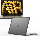 Mobigear Housse pour ordinateur portable compatible avec Apple MacBook Air 15" (2023-2024) Hardshell Laptop Cover MacBook Case | Mobigear Antichoc Pro - Zwart - Modèle A2941