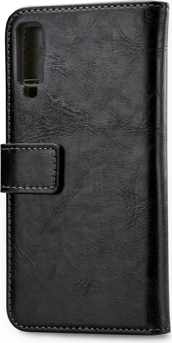 Mobilize Telefoonhoesje geschikt voor Samsung Galaxy A7 (2018) Hoesje | Mobilize Elite Gelly Bookcase Portemonnee | Pasjeshouder voor 3 Pasjes | Telefoonhoesje voor Pinpas / OV Kaart / Rijbewijs - Zwart