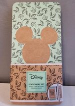 Set de papeterie Disney Mickey - Crayon + Stylo + Bloc-notes + Gomme et Règle