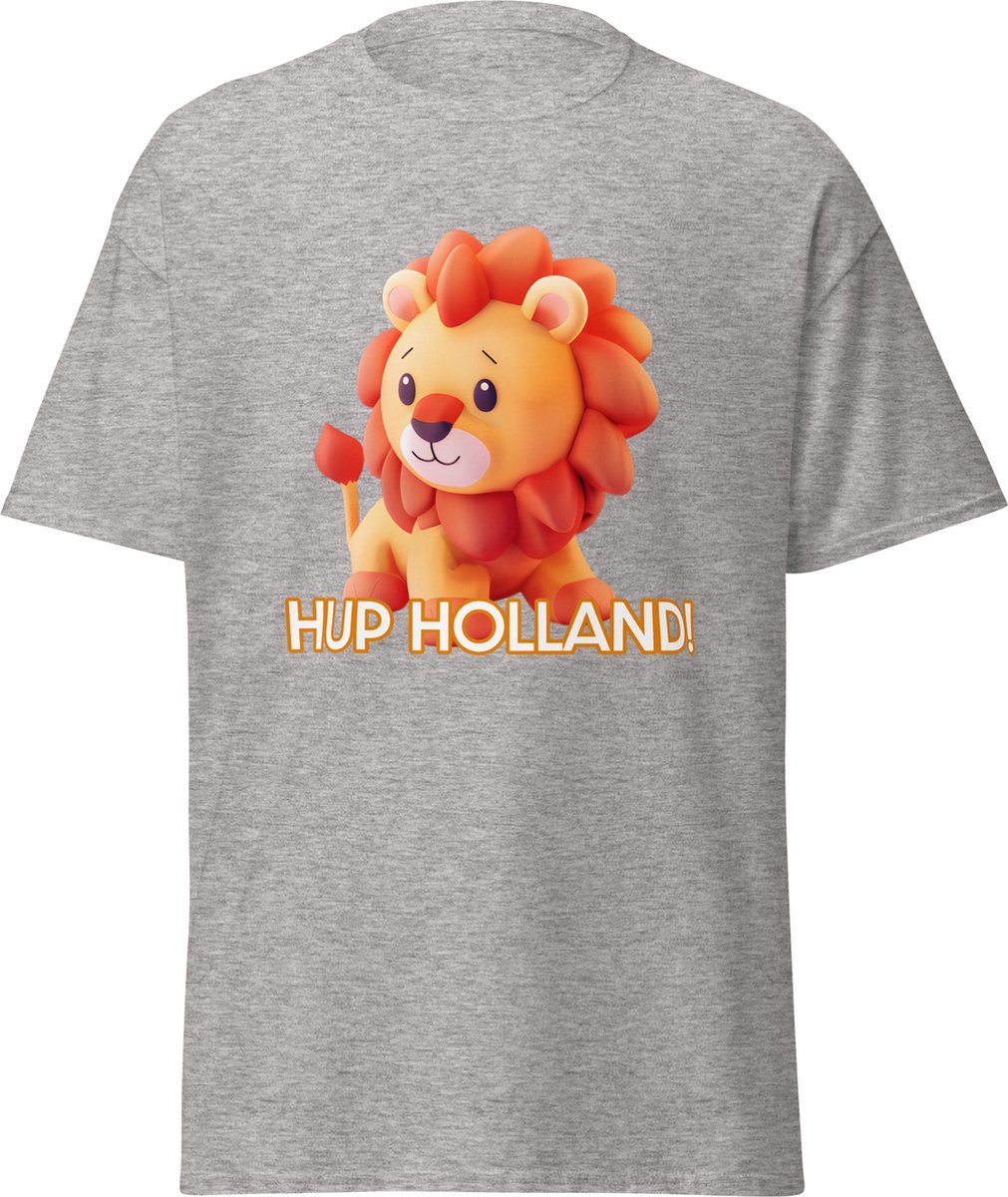Hup Holland! T-Shirt - Sportgrijs, 4XL