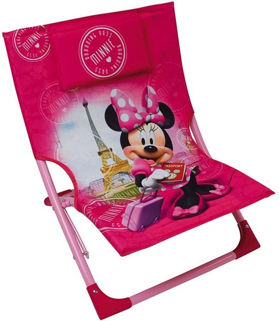 Disney Minnie Mouse - Chaise de plage - 45 x 39 x 44 cm - Rose | bol