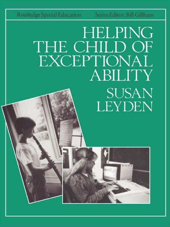 Helping the Child with Exceptional Ability - cover