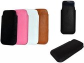 Alcatel One Touch Idol X hoesje, Luxe PU Leren Sleeve, Kleur Zwart, merk i12Cover