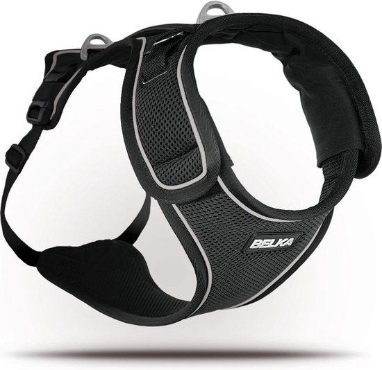 Curli Belka Harness honden tuigje - Zwart - S