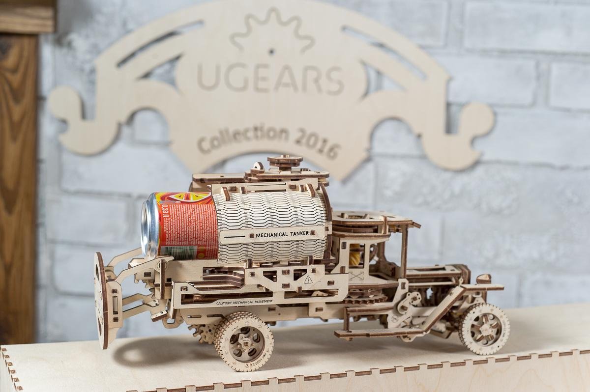 Ugears Modelbouw Hout Mechanische Tanker — afbeelding 15