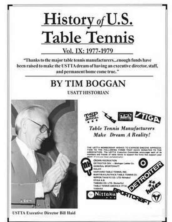History of U.S. Table Tennis- History of U.S. Table Tennis V ... - cover