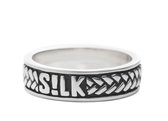 SILK Jewellery - Zilveren Ring - Alpha - 130.17 - Maat 17,0