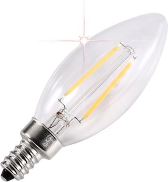 4W kaars filament LED lamp E14 extra warm wit dimbaar
