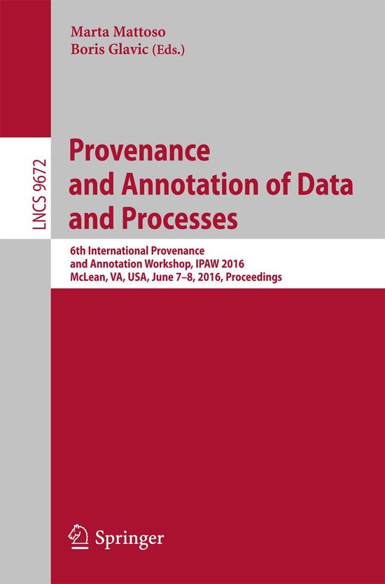 Springer Nature Proceedings Computer Science - Provenance an ... - cover