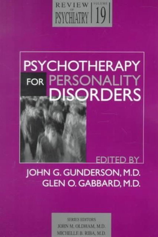 Psychotherapy for Personality Disorders - cover