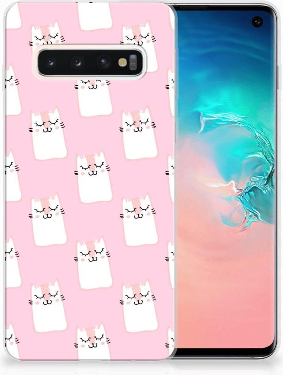 Samsung Galaxy S10 TPU Hoesje Sleeping Cats