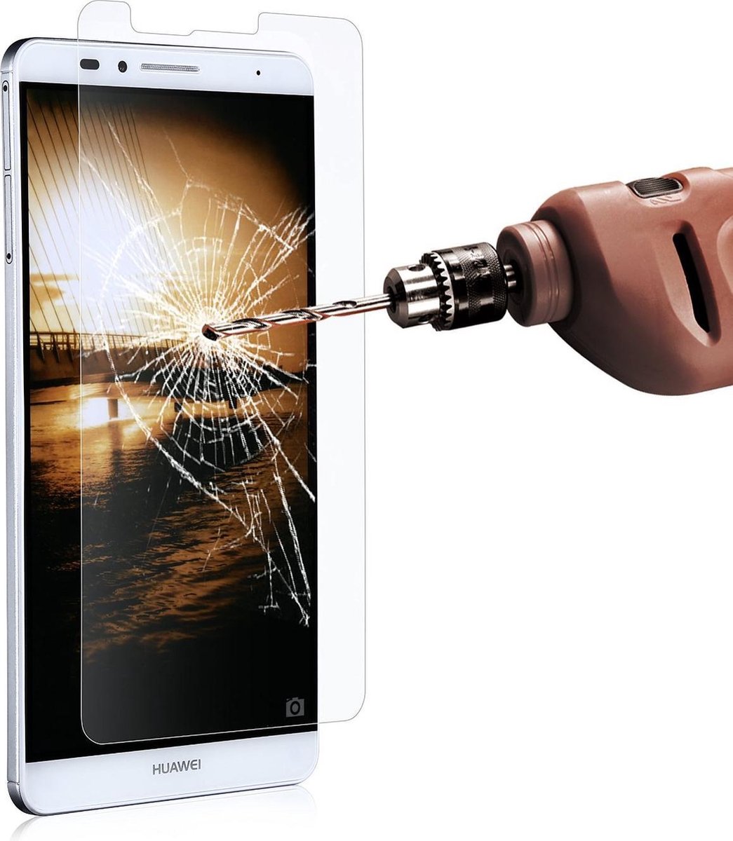 2 Stuks Pack Tempered Glass glazen Screen protector 2.5D 9H Huawei Mate 7