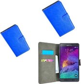 Samsung Galaxy Note 4 Wallet Bookcase hoesje Blauw