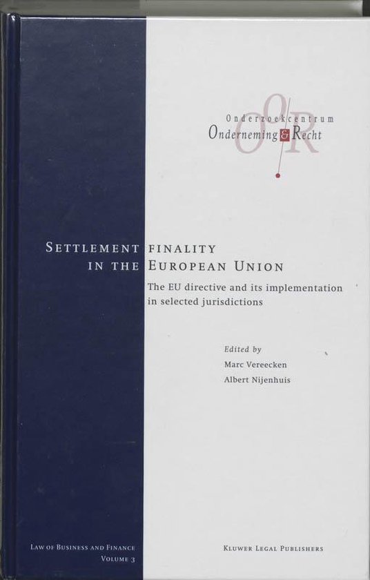 Settlement Finality In The European Union - cover
