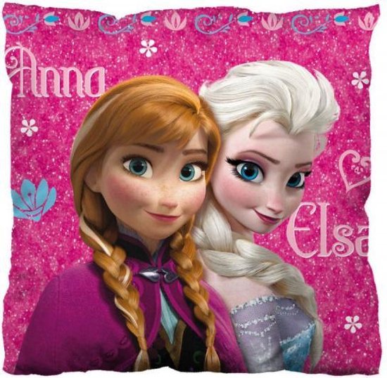 Toestand twee weken abces Disney Kussen Frozen Anna & Elsa 35x35 cm | bol.com
