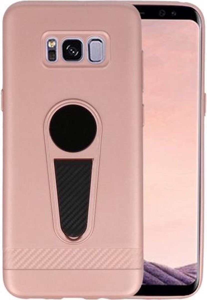 Roze Magneet Stand Case hoesje voor Samsung Galaxy S8 Plus
