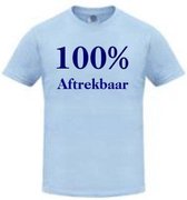 Benza T-Shirt 100 % Aftrekbaar - Leuk/Grappig/Mooi/Funny - Licht Blauw/Maat XL