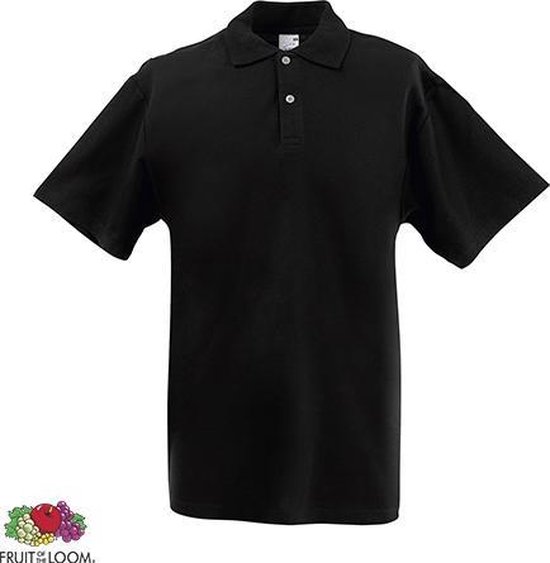 Fruit of the Loom poloshirt - heren - Black - XL