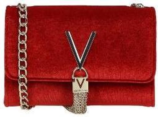 valentino red velvet bag