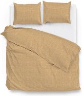 Donc! Home Lino - Housse de couette - Twin - 240x200 / 220 cm + 2 taies d'oreiller 60x70 cm - Jaune ocre