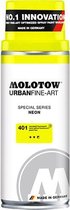 Molotow Urban Fine Art Acryl Spray: Neon Geel - 400ml spuitbus voor canvas, plastic, metaal, hout etc.