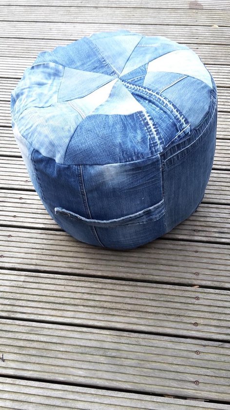 het laatste lengte Omringd Poef Jeans Rond | bol.com