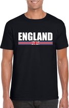 Zwart Engeland supporter t-shirt voor heren L