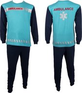 Fun2Wear Ambulance Baby/Peuter/Kleuter/Kinderpyjama - Blauw - Maat 86
