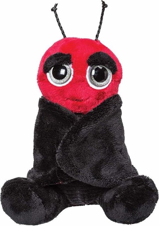 Pluche rode met zwarte lieveheersbeestje knuffel cm - insecten... | bol.com