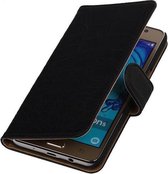 Samsung Galaxy On5 - Krokodil Zwart Booktype Wallet Hoesje