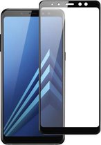 Tempered Glass Screen Protector 5D voor Samsung Galaxy A8 2018 Zwart