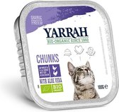 Yarrah Brokjes In Saus - Glutenvrij - Kip & Kalkoen - Kattenvoer - 16 x 100 g