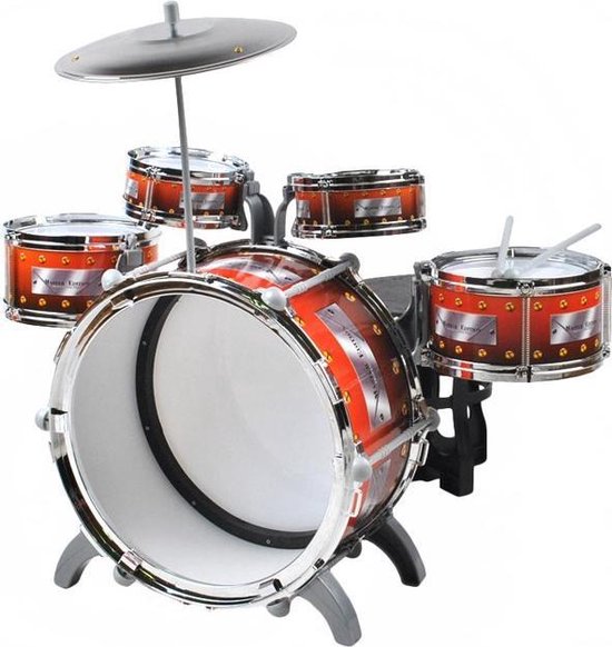 Speelgoed Drumstel Kinderen - Drum Set Met Drumstokken / Krukje & Drum  Sticks &... | bol.com