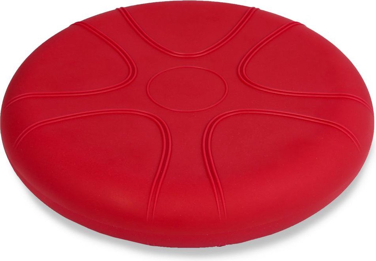Wiebelkussen - Rood Ø 33cm - Balanskussen - Balkussen - Comfortabel zitten - Volwassenen en kinderen - MediPreventie