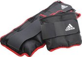 adidas Enkelgewichten / Polsgewichten - 2 x 2 kg - Zwart/Rood