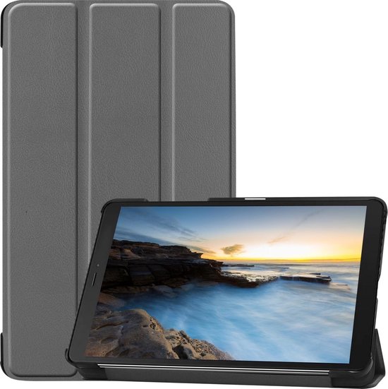 Samsung Galaxy Tab A 8.0 2019 Hoesje Book Case Tablet Hoes Cover Grijs |  bol.com