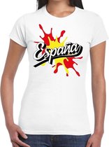 Espana/Spanje t-shirt spetter wit voor dames 2XL