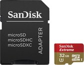 Sandisk Extreme Micro SD 32GB met adapter