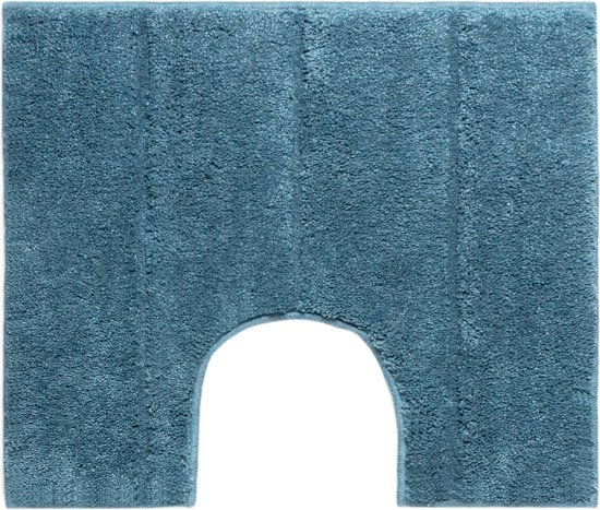 Casilin Ray - Antislip WC-mat - Toilet mat met uitsparing - 50x60cm - Ocean - Blauw