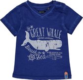 Blue Seven Blauw t-shirt met marine print - Maat 80