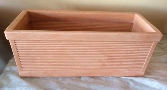 Bloembak Buiten Millerighe 100x45x38cm TERRE DE SIENNE Teiplast