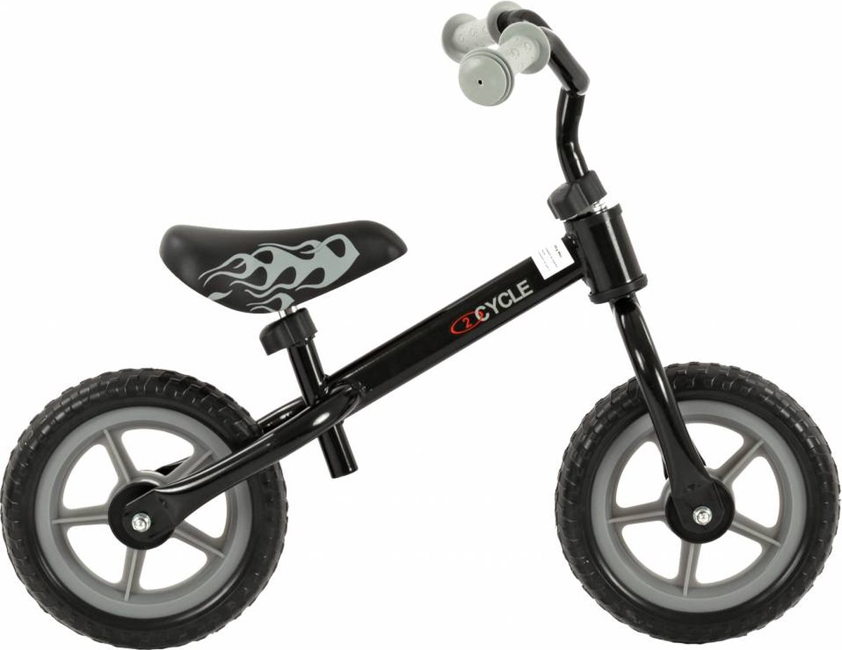 Bol.com 2Cycle Loopfiets - Zwart-Grijs aanbieding