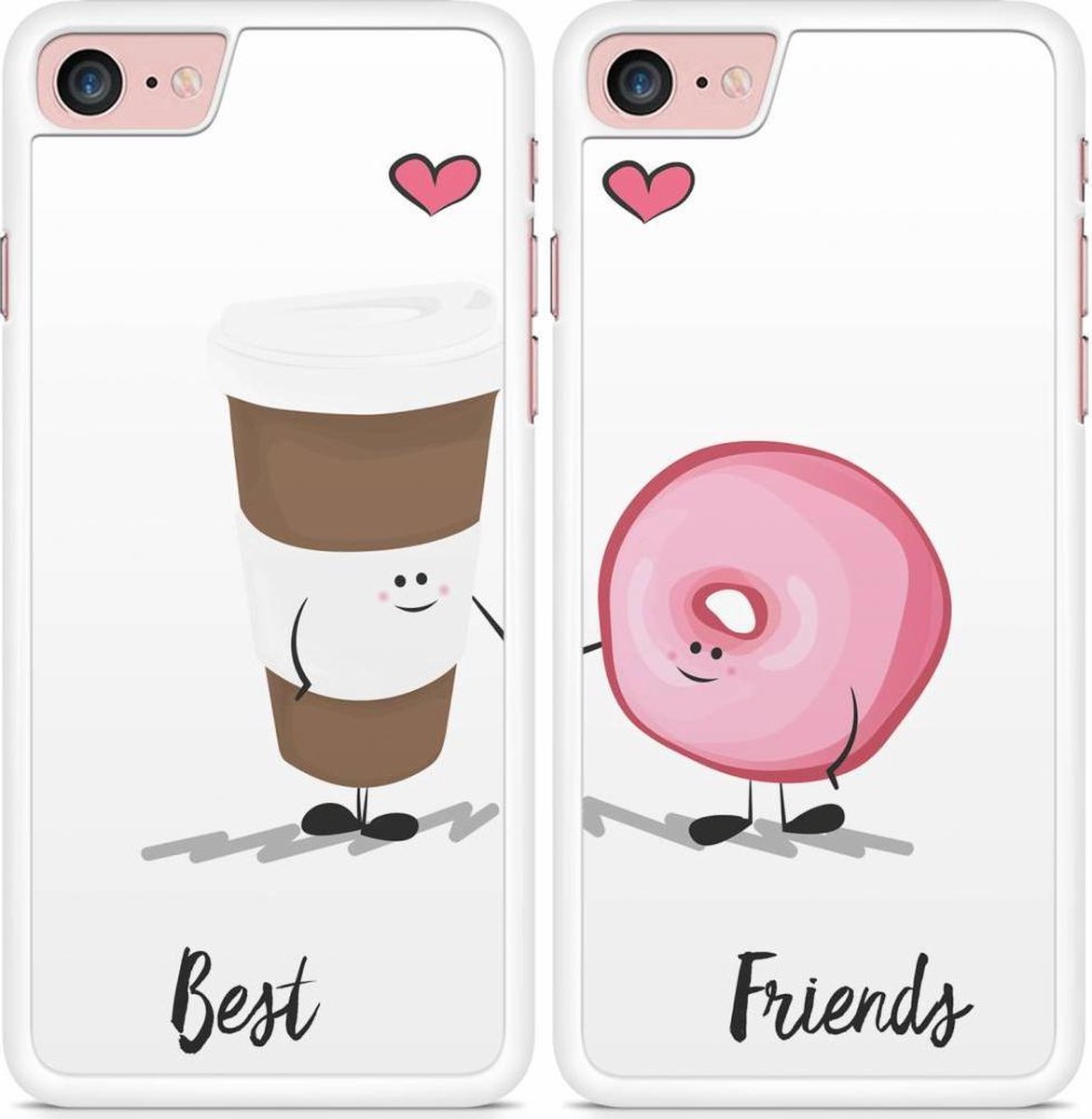 Belang Voeding Immigratie Best friends hoesjes iPhone 6/6S - Koffie & donut | bol.com