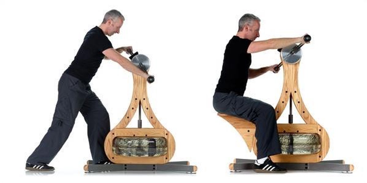 NOHRD WaterGrinder Roeitrainer Beukenhout met Waterweerstand - NOHRD - €2.099,00