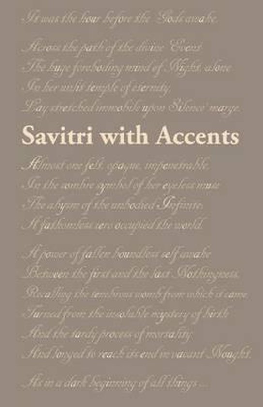 Savitri with Accents